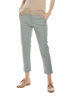 VINCE Women’s Cropped Straight Leg Chino Pant Gray Size 4 Coin Pocket Mid-Rise